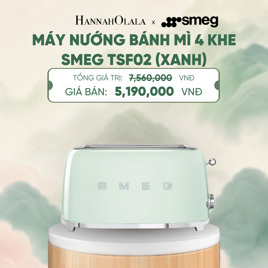  MÁY NƯỚNG BÁNH MÌ 4 KHE SMEG TSF02 - A1863 
