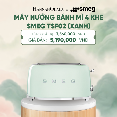  MÁY NƯỚNG BÁNH MÌ 4 KHE SMEG TSF02 - A1863 