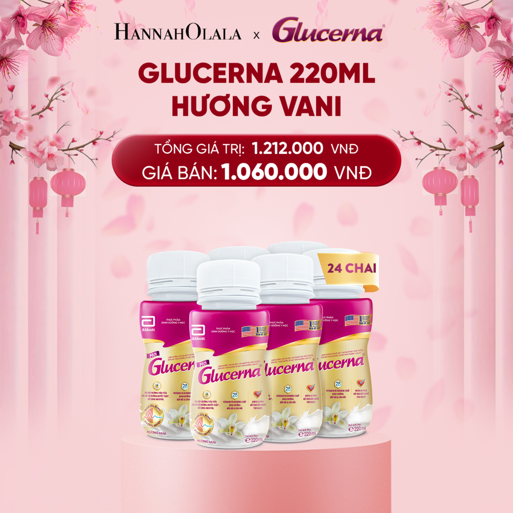  DEAL 4: 1 THÙNG GLUCERNA 24 CHAI 
