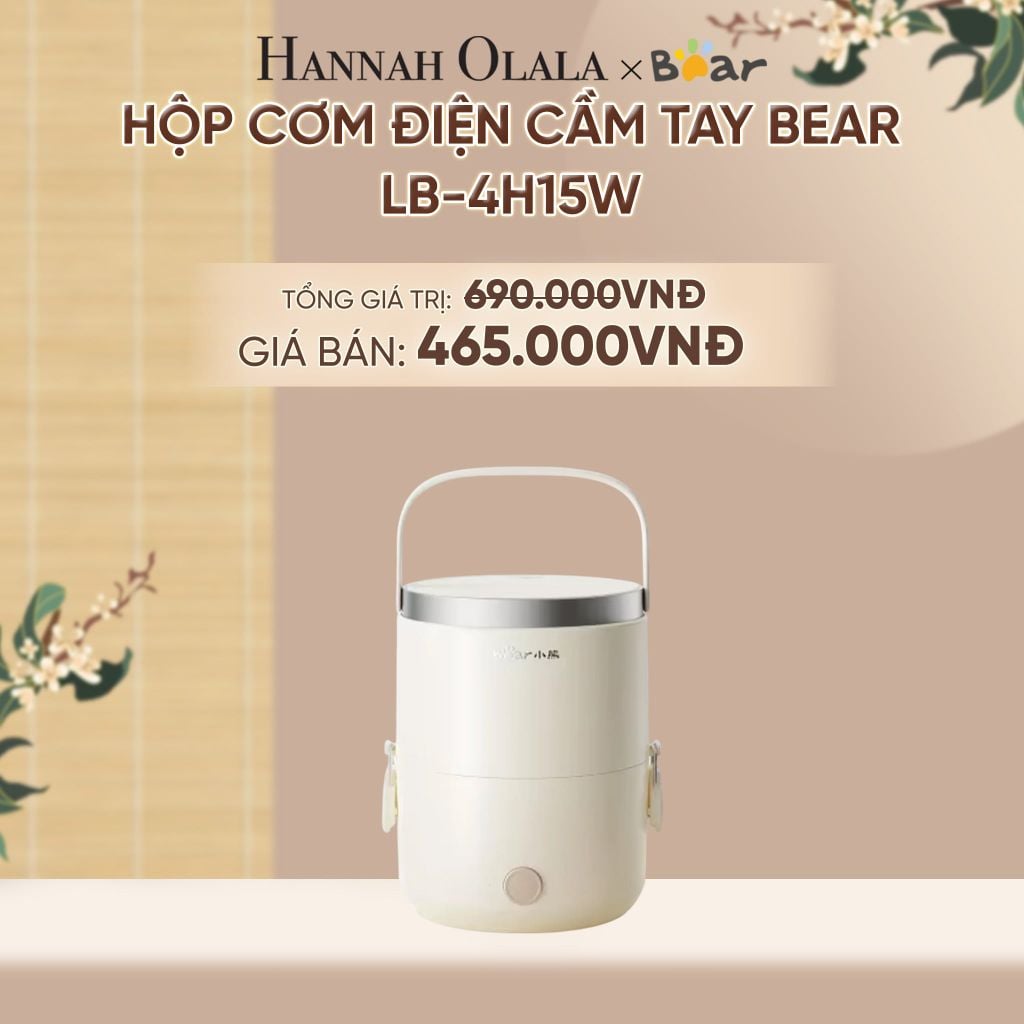  HỘP CƠM ĐIỆN CẦM TAY BEAR LB-4H15W - A1602 