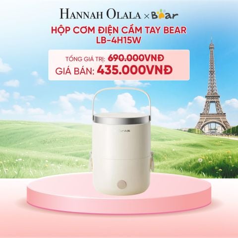  HỘP CƠM ĐIỆN CẦM TAY BEAR LB-4H15W - B112 