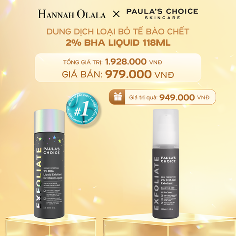 DEAL 1: DUNG DỊCH TẨY TẾ BÀO CHẾT PAULA'S CHOICE 2% BHA 118 ML 
