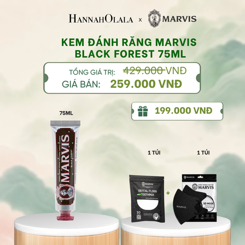  KEM ĐÁNH RĂNG MARVIS TUÝP FULLSIZE 75/85ML TRẮNG RĂNG THƠM MIỆNG - DEAL 3 - A987 