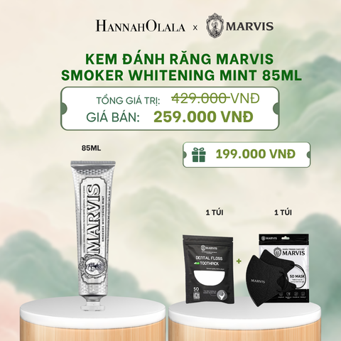  KEM ĐÁNH RĂNG MARVIS TUÝP FULLSIZE 75/85ML TRẮNG RĂNG THƠM MIỆNG - DEAL 3 - A987 