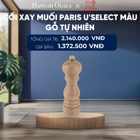  CỐI XAY MUỐI PARIS U'SELECT 18CM
MÀU GỖ TỰ NHIÊN 