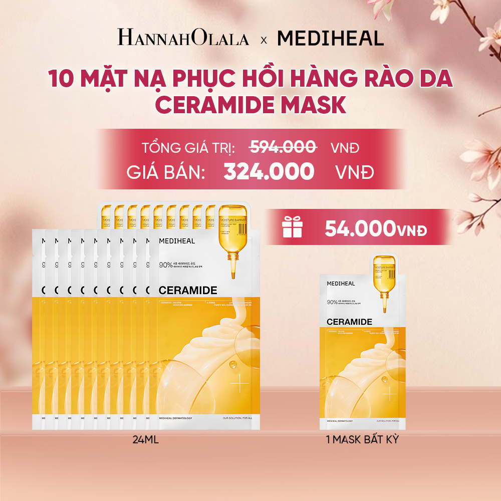  MEDIHEAL MẶT NẠ ESSENTIAL MASK 24ML (COMBO 10 MIẾNG) BẤT KỲ - A1252 