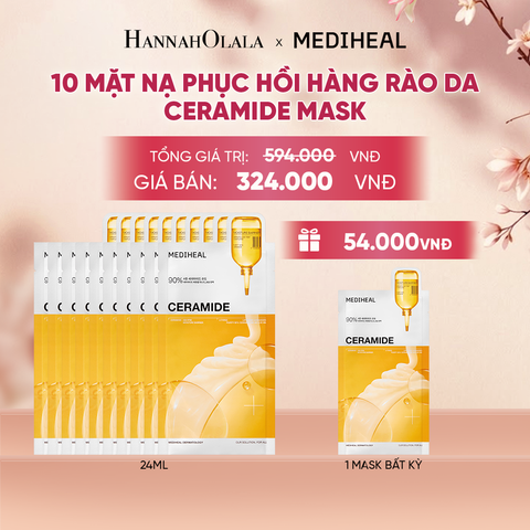  MEDIHEAL MẶT NẠ ESSENTIAL MASK 24ML (COMBO 10 MIẾNG) BẤT KỲ - A1252 