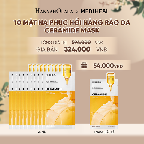  MEDIHEAL MẶT NẠ ESSENTIAL MASK 24ML (COMBO 10 MIẾNG) BẤT KỲ - A1081 