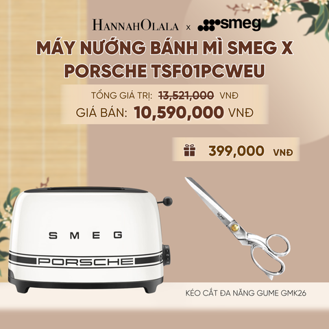  MÁY NƯỚNG BÁNH MÌ SMEG X PORSCHE TSF01PCWEU - A2291 