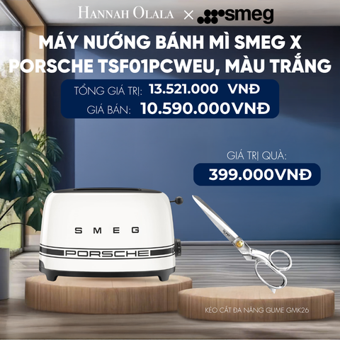  MÁY NƯỚNG BÁNH MÌ SMEG X PORSCHE 