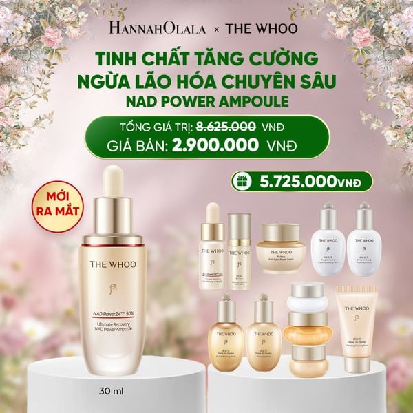  DEAL 15: MỚI RA MẮT - BỘ TINH CHẤT TĂNG CƯỜNG NGỪA LÃO HÓA CHUYÊN SÂU THE WHOO BICHUP ULTIMATE RECOVERY NAD POWER AMPOULE 30ML SPECIAL SET 