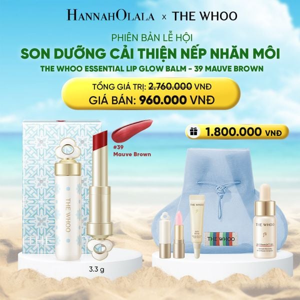  PHIÊN BẢN LỄ HỘI - BỘ SON DƯỠNG CẢI THIỆN NẾP NHĂN MÔI THE WHOO ESSENTIAL LIP GLOW BALM - 39 MAUVE BROWN 