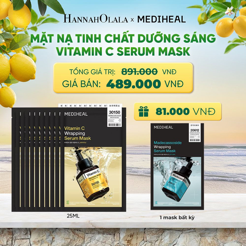  MẶT NẠ WRAPPING SERUM MASK 25ML (COMBO 10 MIẾNG) BẤT KỲ 