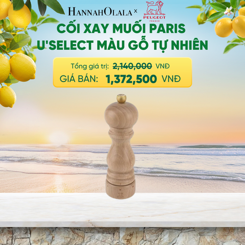  CỐI XAY MUỐI PARIS U'SELECT MÀU GỖ TỰ NHIÊN - A2587 