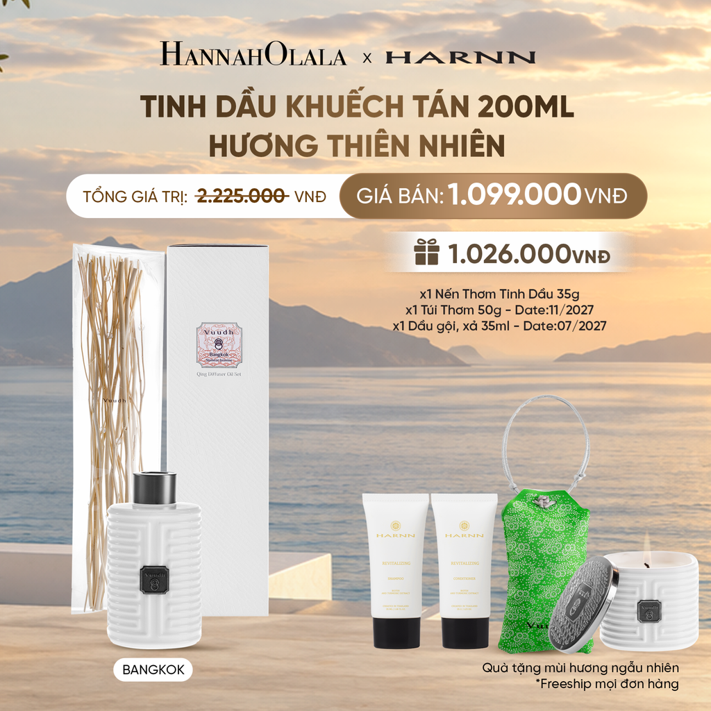  TINH DẦU KHUẾCH TÁN 200ML HƯƠNG THIÊN NHIÊN THƯ GIÃN KHÔNG GIAN SỐNG 