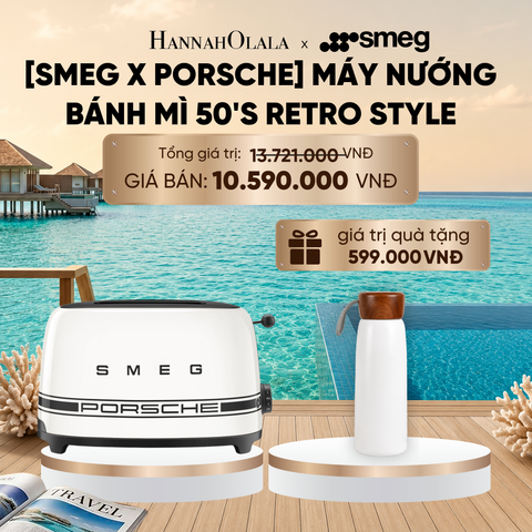  MÁY NƯỚNG BÁNH MÌ SMEG X PORSCHE TSF01PCWEU, MÀU TRẮNG _ TSF01PSGEU, MÀU XANH LÁ_ D2196 