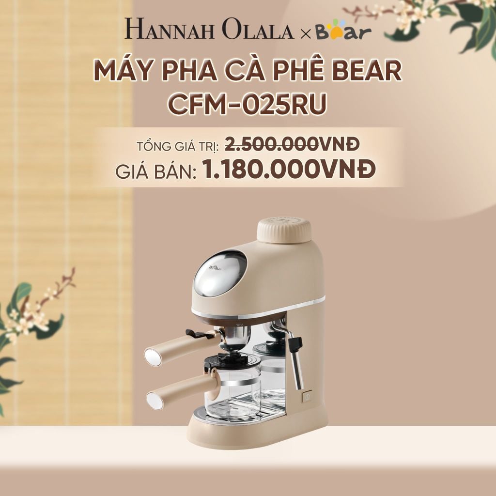  MÁY PHA CÀ PHÊ BEAR CFM-025RU - A1598 