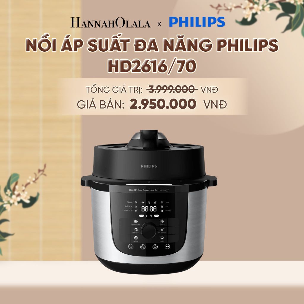  NỒI ÁP SUẤT ĐA NĂNG PHILIPS HD2616/70 - A1608 