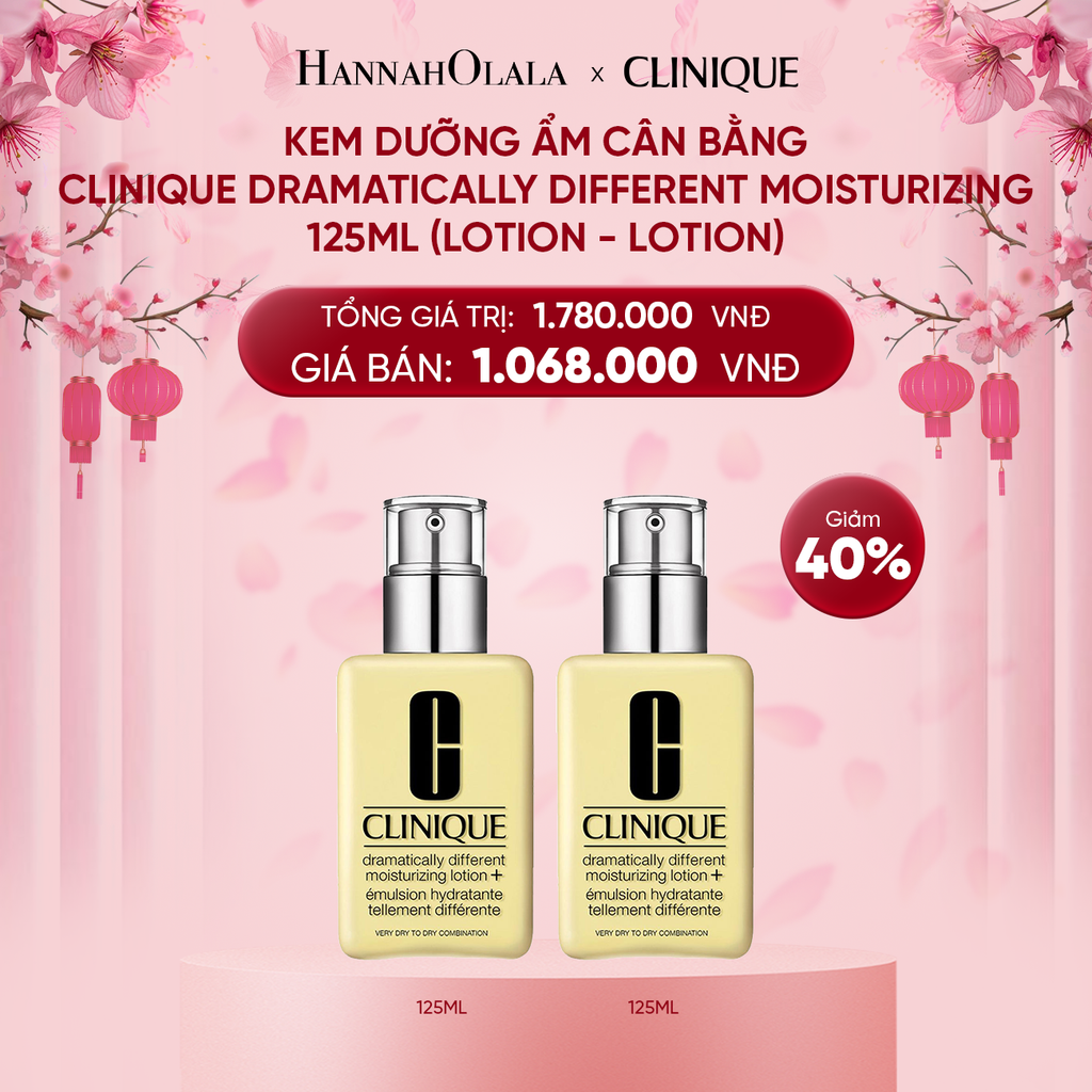  E14_DEAL 1: COMBO KEM DƯỠNG ẨM CÂN BẰNG CLINIQUE DRAMATICALLY DIFFERENT MOISTURIZING 125ML 