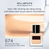  C453_DEAL 6  : KEM NỀN DẠNG SERUM NUÔI DƯỠNG LÀN DA RẠNG RỠ SHU UEMURA UNLIMITED CARE TSUYA SERUM FOUNDATION 