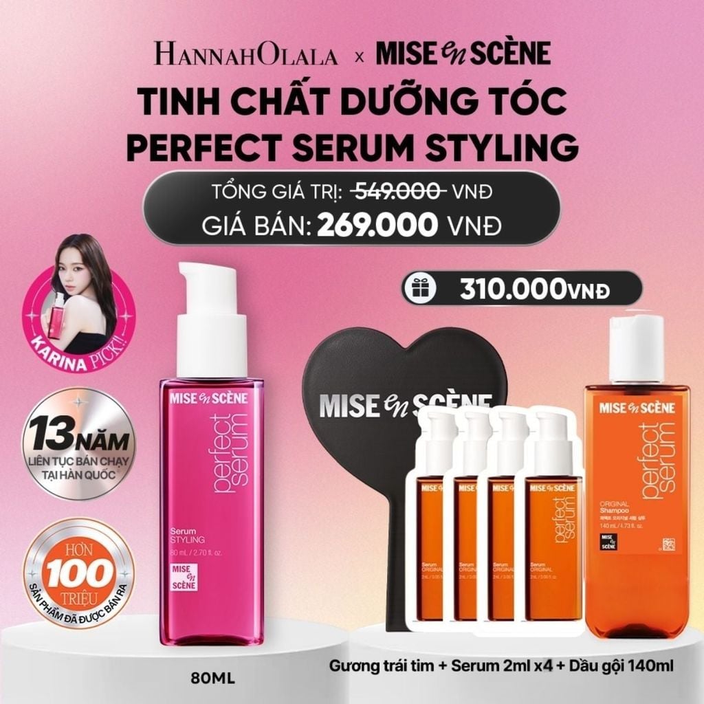  TINH CHẤT DƯỠNG TÓC MISE EN SCENE PERFECT SERUM 80ML_A985 