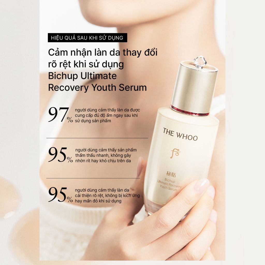  DEAL 1: TINH CHẤT TỰ SINH NGỪA LÃO HÓA THẾ HỆ THỨ 4 THE WHOO BICHUP ULTIMATE RECOVERY YOUTH SERUM 50ML 