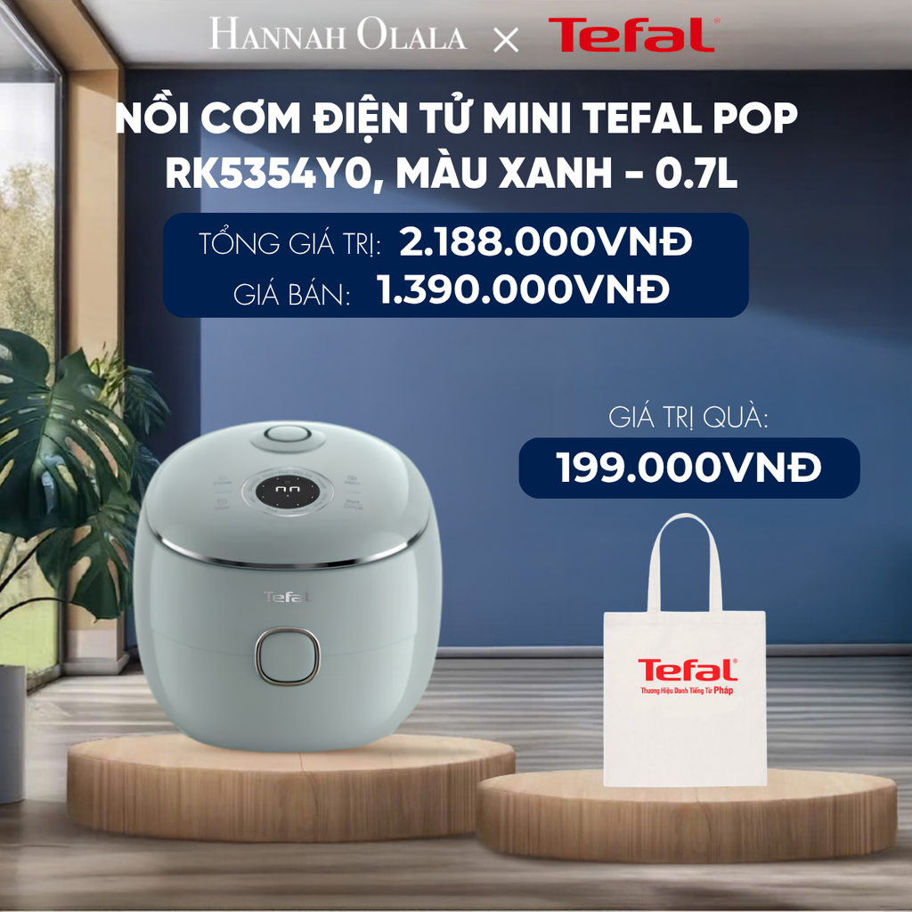  NỒI CƠM ĐIỆN TỬ MINI TEFAL POP - 0.7L ​ - DEAL 25 