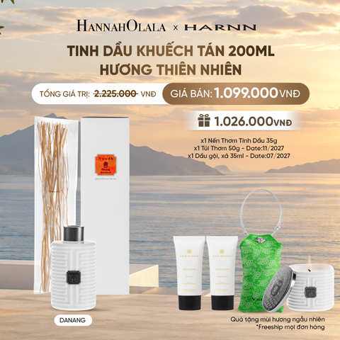  TINH DẦU KHUẾCH TÁN 200ML HƯƠNG THIÊN NHIÊN THƯ GIÃN KHÔNG GIAN SỐNG 