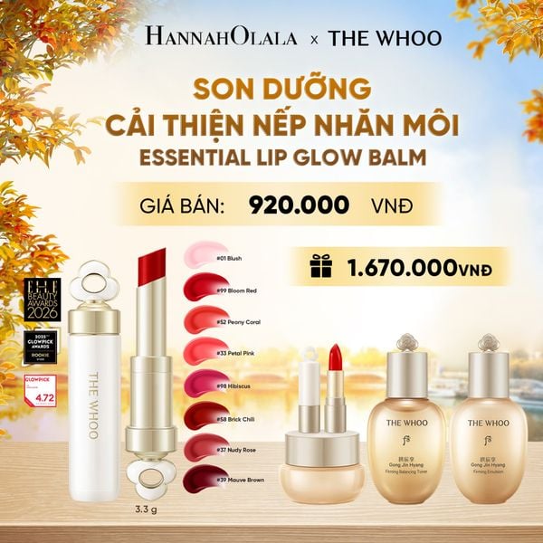  SON DƯỠNG CẢI THIỆN NẾP NHĂN MÔI THE WHOO ESSENTIAL LIP GLOW BALM - E2131 