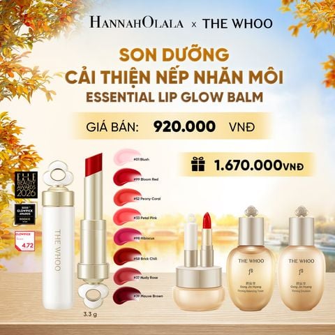  SON DƯỠNG CẢI THIỆN NẾP NHĂN MÔI THE WHOO ESSENTIAL LIP GLOW BALM - E2131 