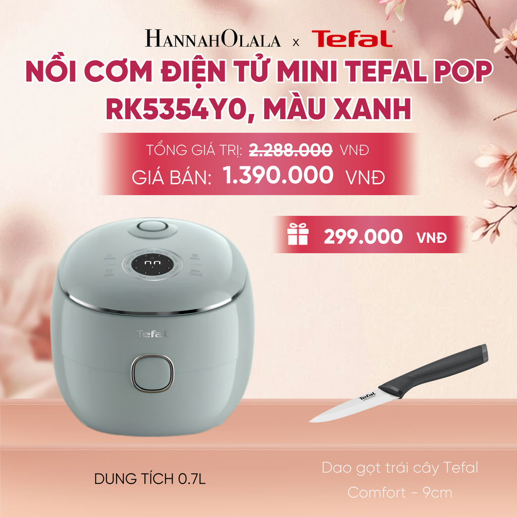  NỒI CƠM ĐIỆN TỬ MINI TEFAL POP RK5352Y0 - 0.7L ​ - A469 