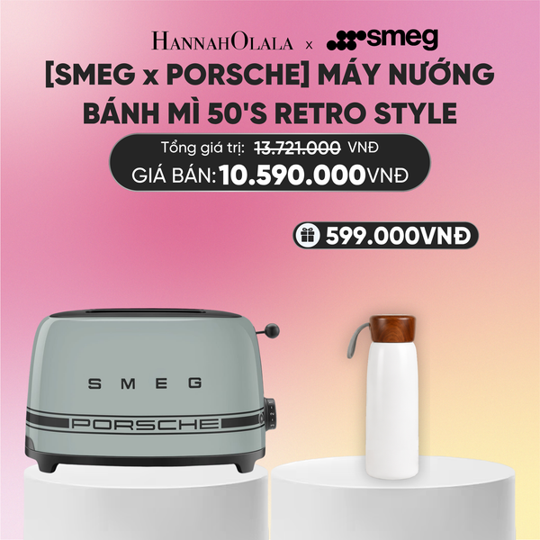 MÁY NƯỚNG BÁNH MÌ SMEG X PORSCHE TSF01PCWEU, MÀU TRẮNG _ TSF01PSGEU, MÀU XANH LÁ 