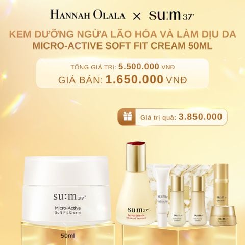  C630_DEAL 26: KEM DƯỠNG NGỪA LÃO HÓA VÀ LÀM DỊU DA SU:M37 MICRO-ACTIVE SOFT FIT CREAM 50ML 