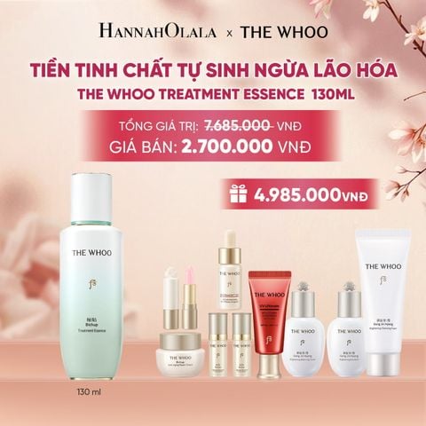 PHIÊN BẢN ĐẶC BIỆT - BỘ TIỀN TINH CHẤT TỰ SINH NGỪA LÃO HÓA THE WHOO TREATMENT ESSENCE 210ML - A750 