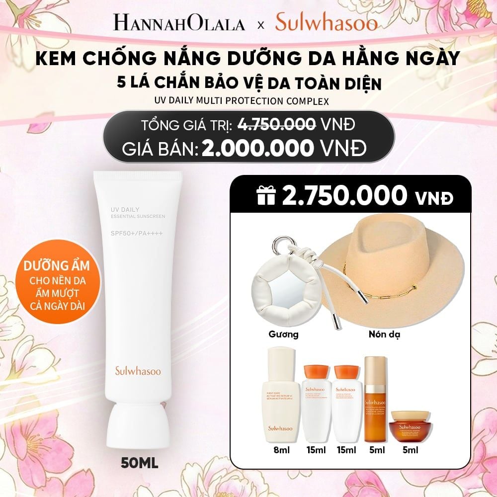  KEM CHỐNG NẮNG HÀNG NGÀY DƯỠNG SÁNG 50ML 