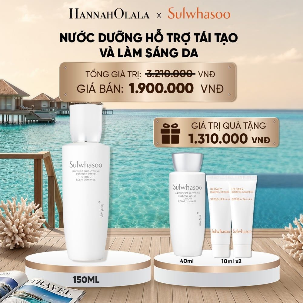  MỚI - NƯỚC DƯỠNG DA SÁNG TRONG SULWHASOO LUMIWISE BRIGHTENING ESSENCE WATER 150ML 