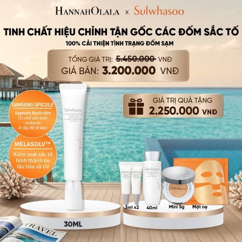  MỚI - TINH CHẤT CHỈNH SẮC DA SULWHASOO LUMIWISE DISCOLORATION CORRECTOR 30ML 