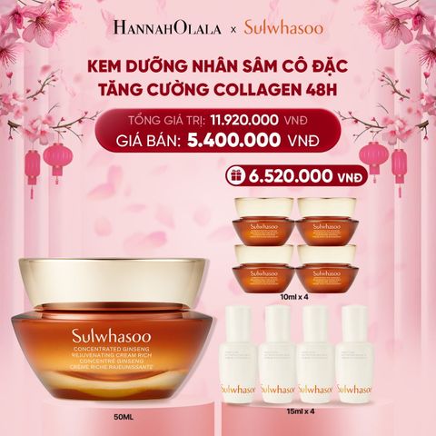  DEAL 3A: KEM DƯỠNG NHÂN SÂM CÔ ĐẶC CONCENTRATED GINSENG REJUVENATING CREAM 50ML 