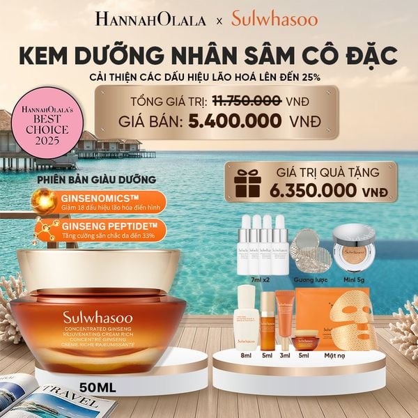  [PHIÊN BẢN GIÀU DƯỠNG] KEM DƯỠNG NHÂN SÂM CÔ ĐẶC CONCENTRATED GINSENG REJUVENATING CREAM RICH 50ML 