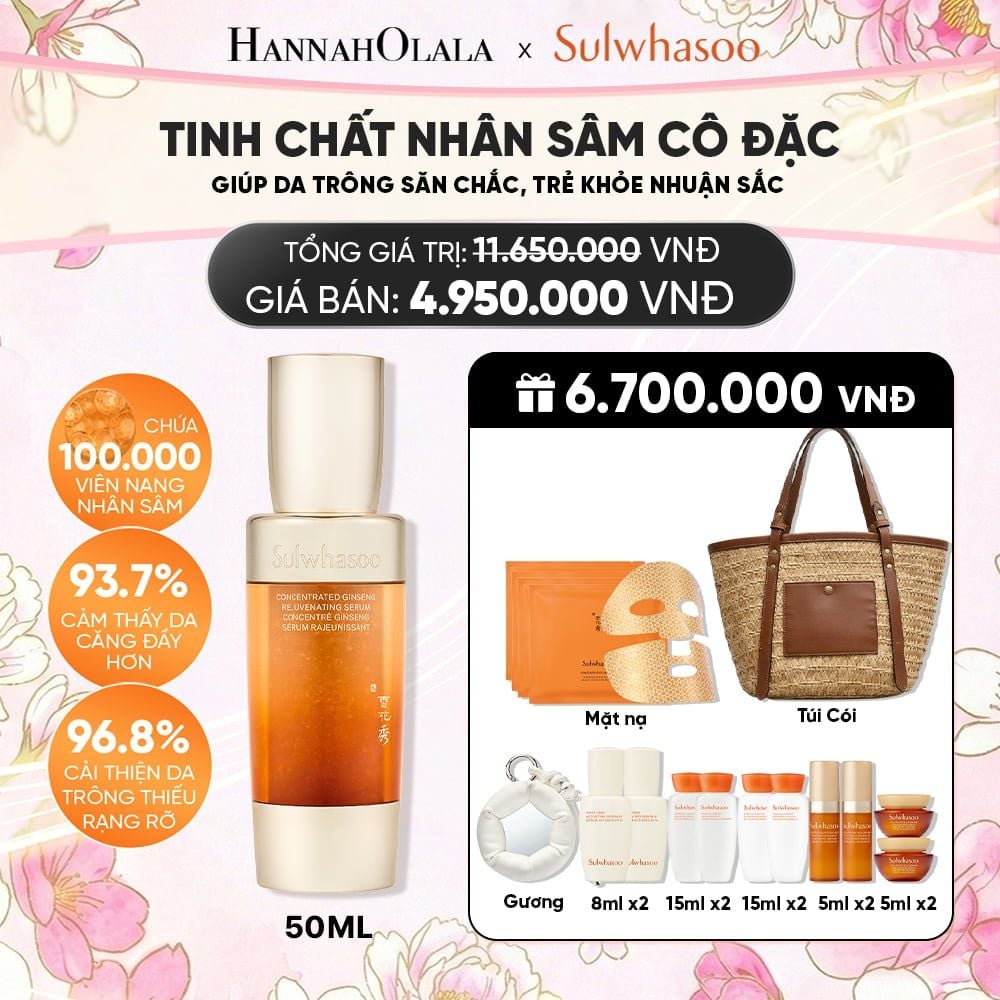  TINH CHẤT NHÂN SÂM CÔ ĐẶC CONCENTRATED GINSENG REJUVENATING SERUM 50ML 