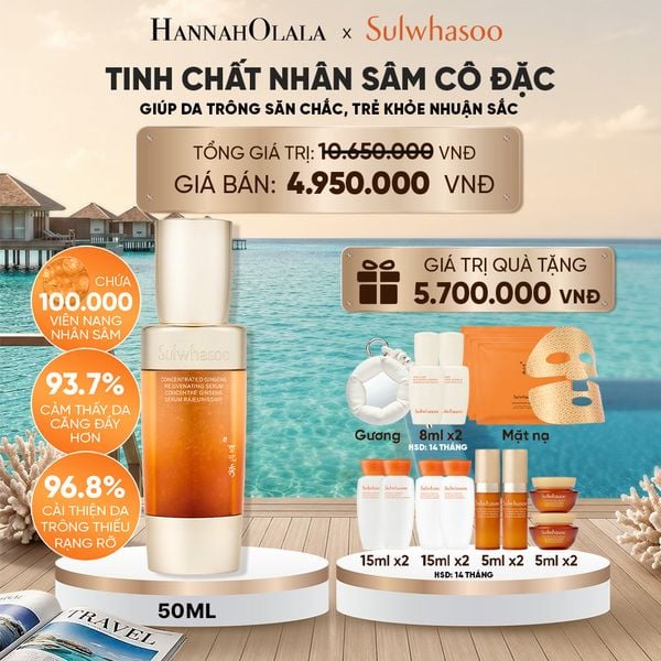  TINH CHẤT NHÂN SÂM CÔ ĐẶC CONCENTRATED GINSENG REJUVENATING SERUM 50ML 