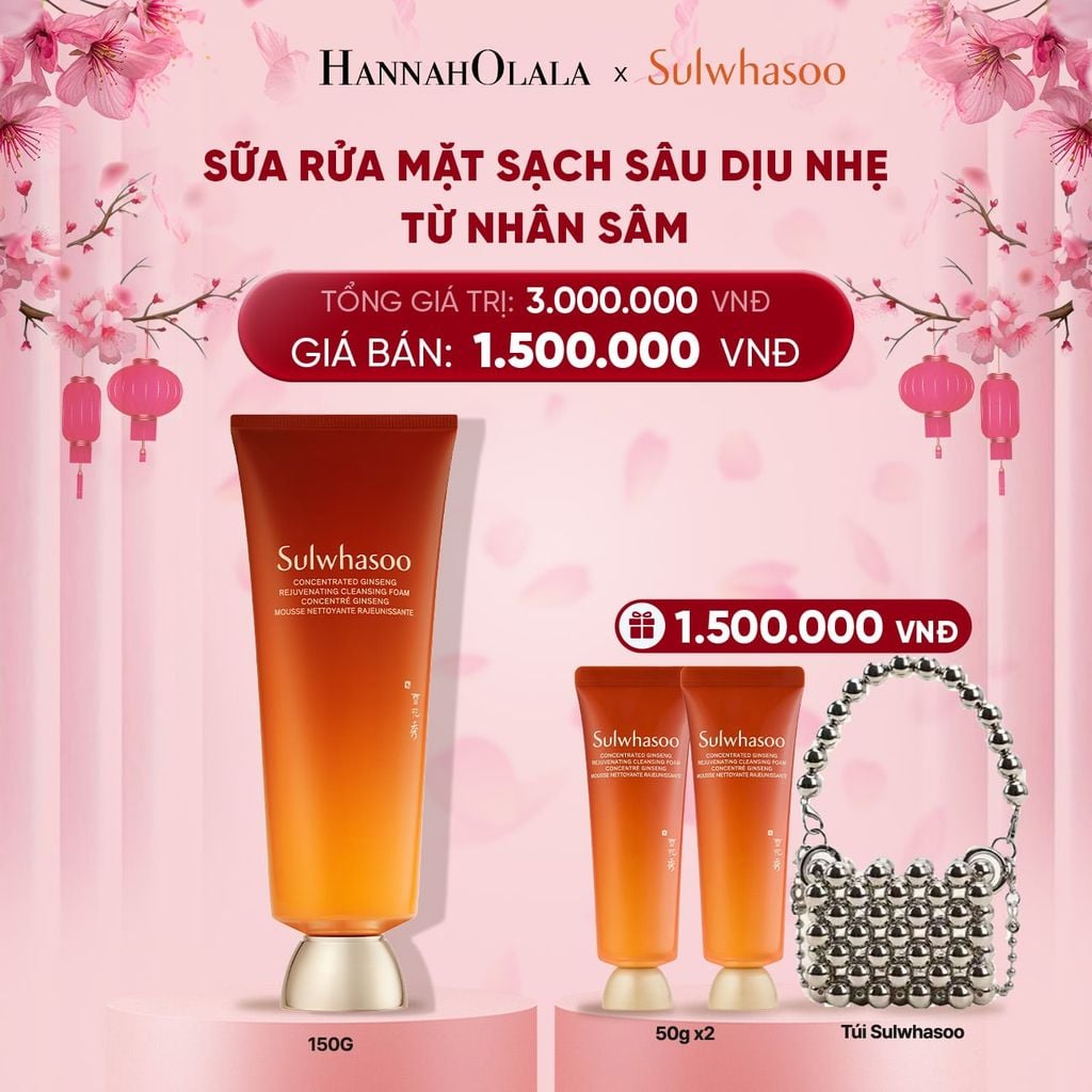  DEAL 8: SỮA RỬA MẶT SẠCH SÂU DỊU NHẸ TỪ NHÂN SÂM 150G (MỚI) 