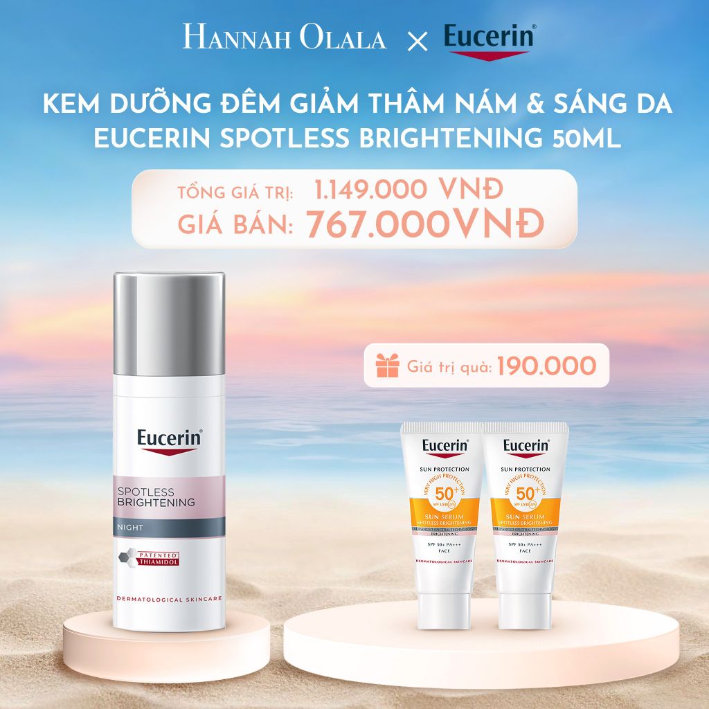  C781_DEAL 02: KEM DƯỠNG ĐÊM GIẢM THÂM NÁM & SÁNG DA EUCERIN SPOTLESS BRIGHTENING 50ML 