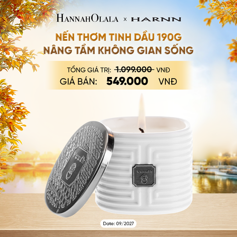  [SALE CẬN DATE] NẾN THƠM TINH DẦU 190G - NÂNG TẦM KHÔNG GIAN SỐNG - E201 