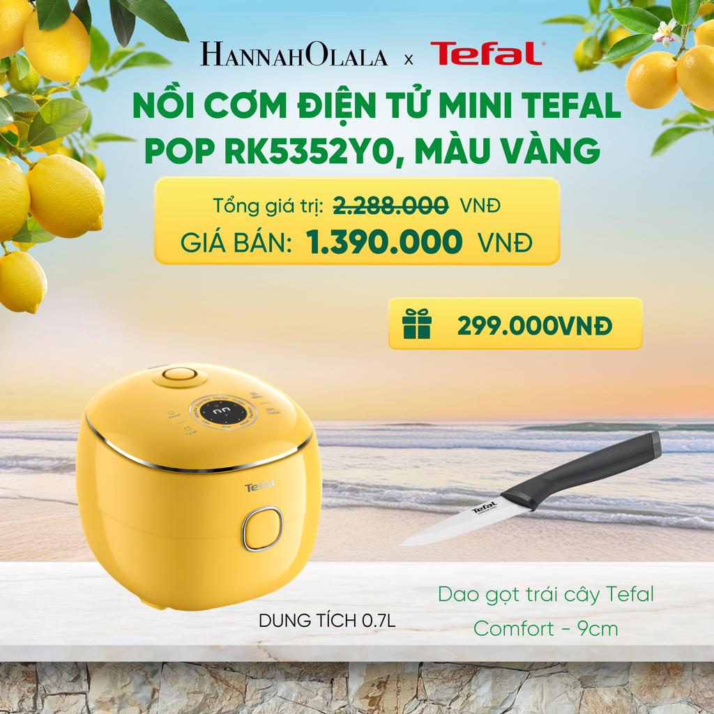  NỒI CƠM ĐIỆN TỬ MINI TEFAL POP RK5352Y0 0.7L ​ 