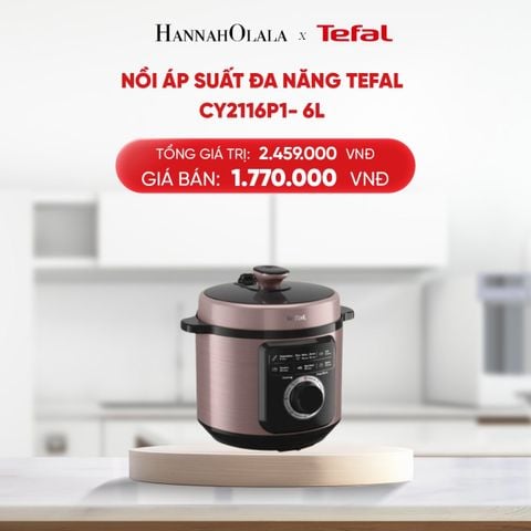  DEAL 6: NỒI ÁP SUẤT ĐA NĂNG TEFAL CY2116P1- 6L 