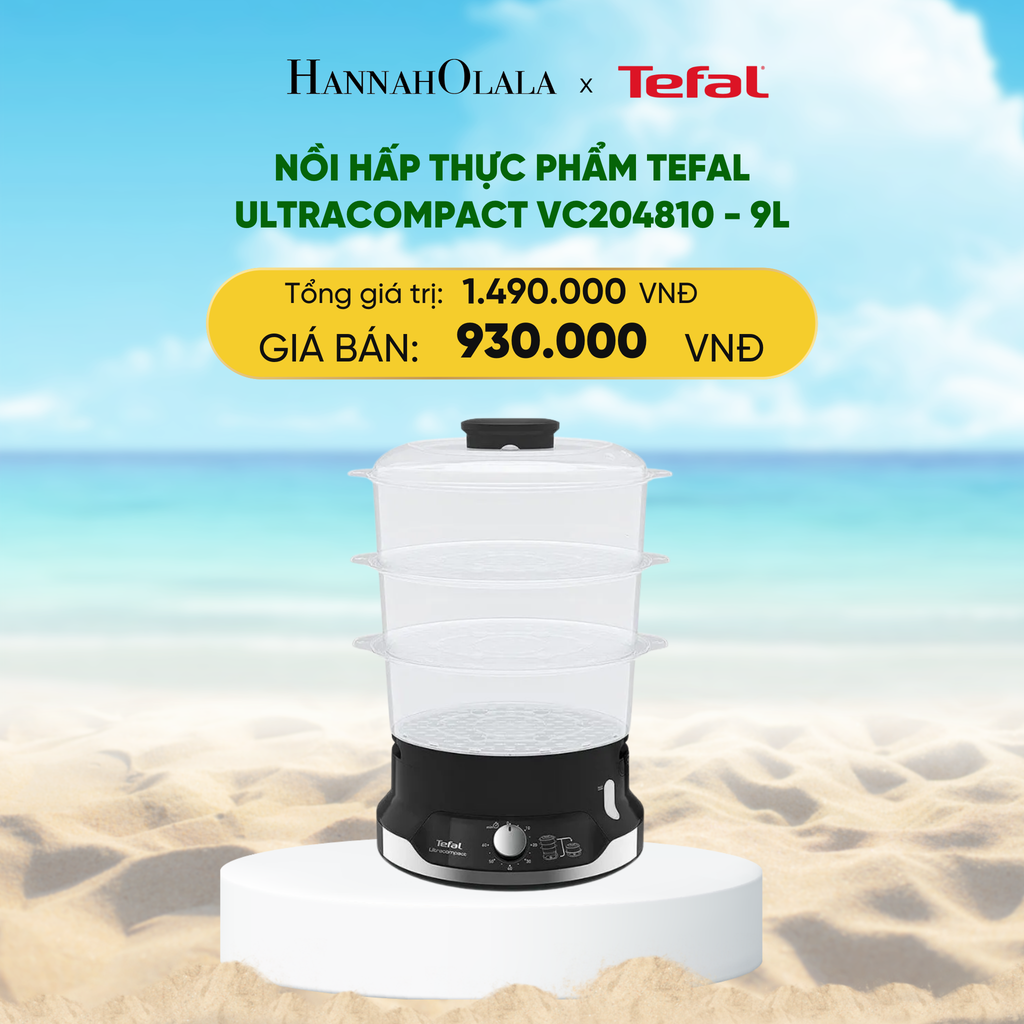  DEAL 27: NỒI HẤP THỰC PHẨM TEFAL ULTRACOMPACT VC204810 - 9L 
