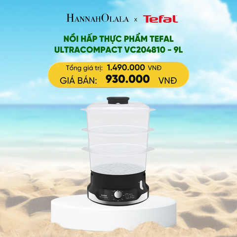  DEAL 27: NỒI HẤP THỰC PHẨM TEFAL ULTRACOMPACT VC204810 - 9L 