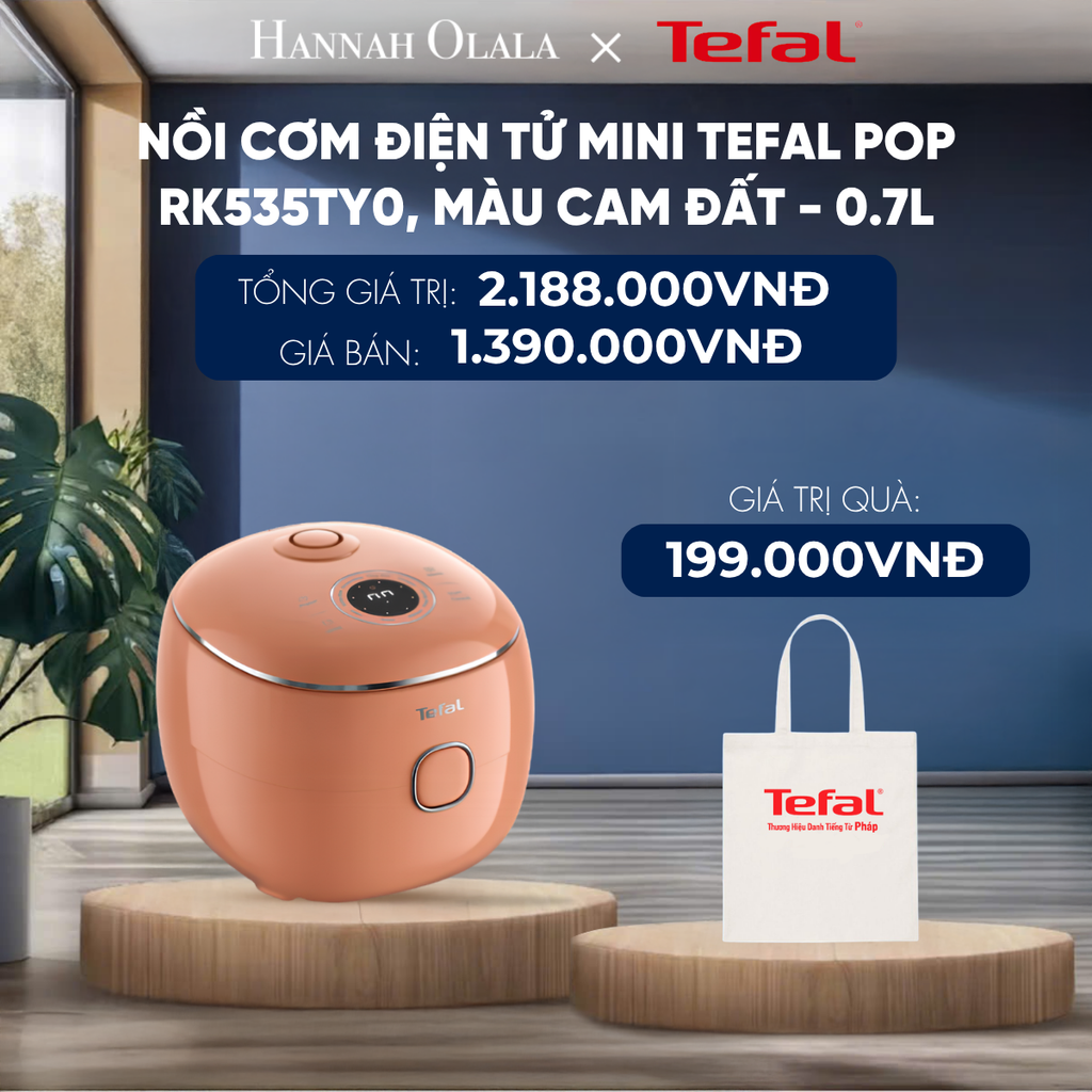  NỒI CƠM ĐIỆN TỬ MINI TEFAL POP - 0.7L ​ - DEAL 25 
