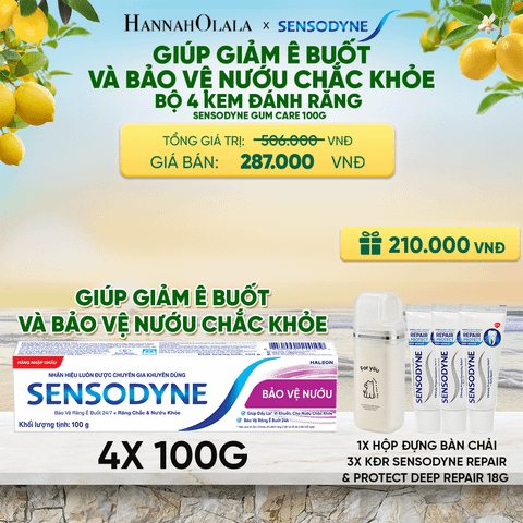  BỘ 4 KEM ĐÁNH RĂNG SENSODYNE GUM CARE 100G GIÚP GIẢM Ê BUỐT VÀ BẢO VỆ NƯỚU CHẮC KHỎE - A2079 